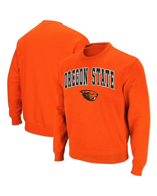 Colosseum Oregon State Beavers Arch Logo Tackle Twill Pullover Sweatshirt
