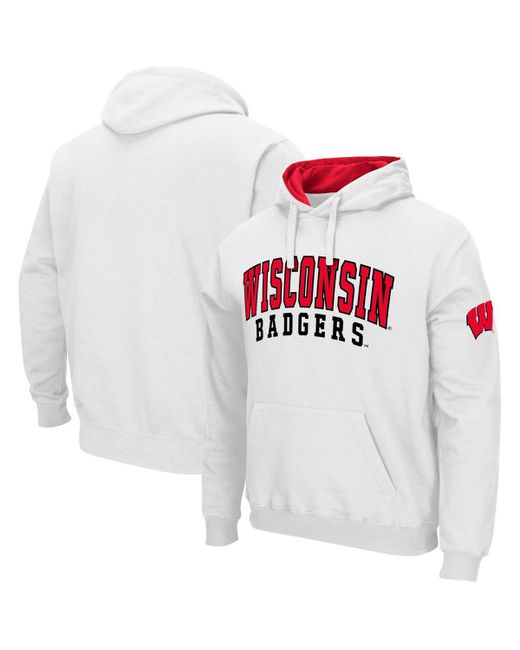 Colosseum Wisconsin Badgers Double Arch Pullover Hoodie