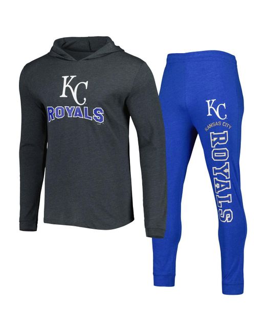 Concepts Sport Charcoal Kansas City Royals Meter Hoodie and Joggers Set