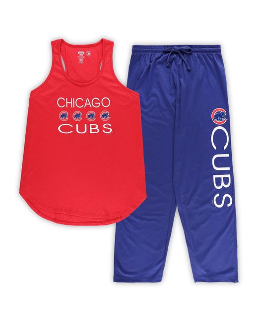 Concepts Sport Royal Chicago Cubs Plus Meter Tank Top and Pants Sleep Set