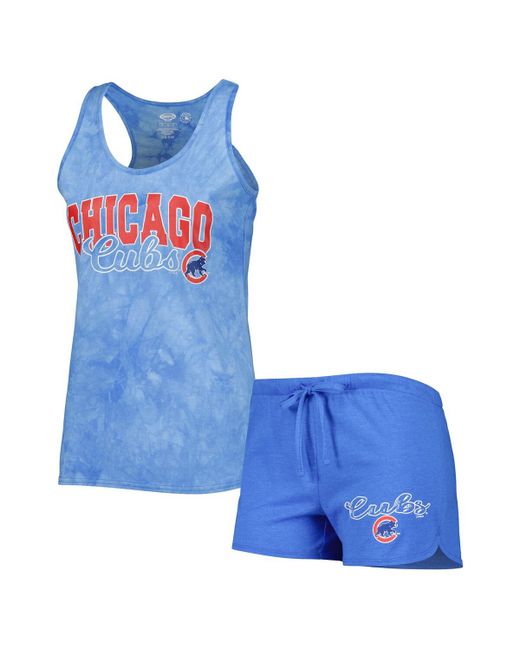Concepts Sport Chicago Cubs Billboard Racerback Tank Top and Shorts Sleep Set