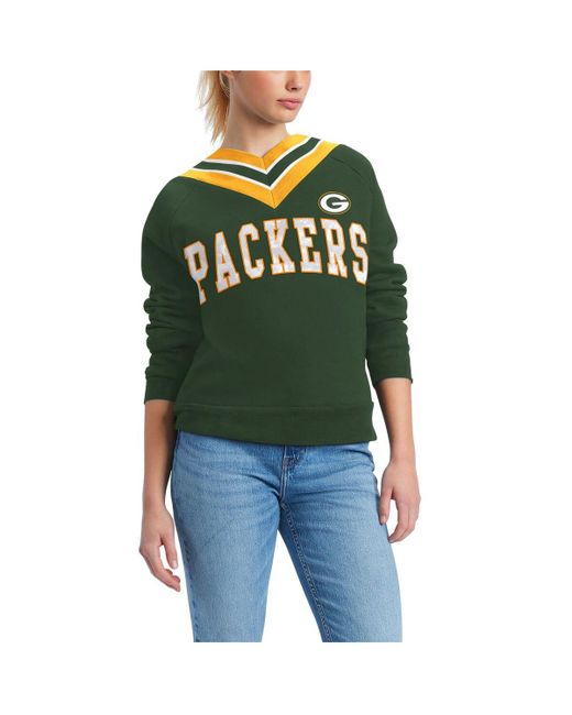 Tommy Hilfiger Bay Packers Heidi V-Neck Pullover Sweatshirt