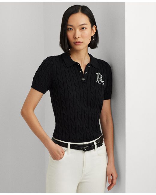 Lauren Ralph Lauren Cable-Knit Polo Shirt