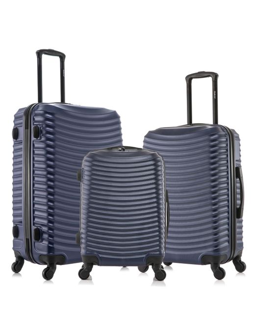 Dukap InUSA Adly Lightweight Hardside Spinner Luggage Set 3 piece