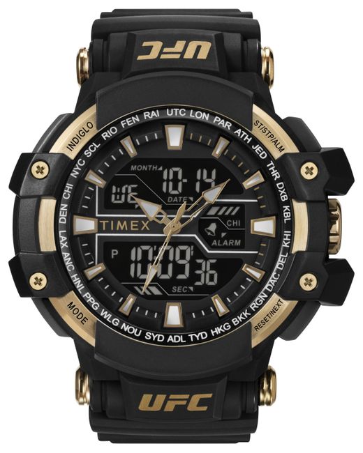 Timex Ufc Combat Analog-Digital Resin Watch 53mm