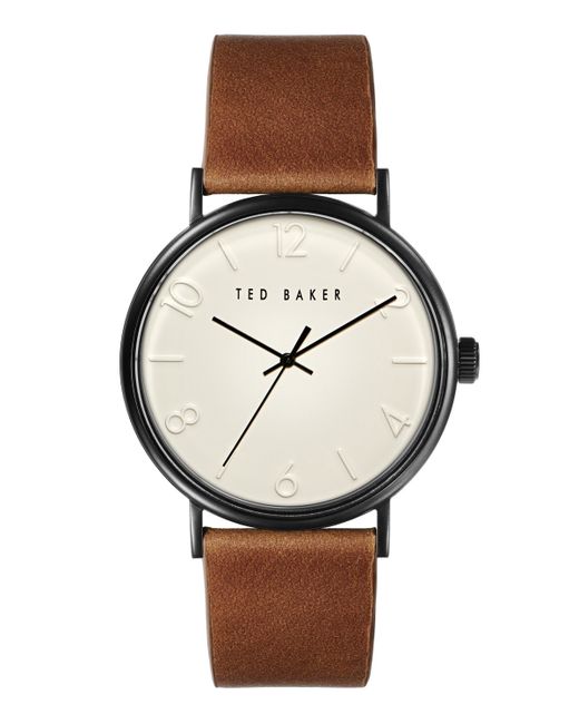 Ted Baker Phylipa Leather Strap Watch 43mm