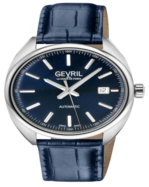 Gevril Five Points Leather Watch 40mm
