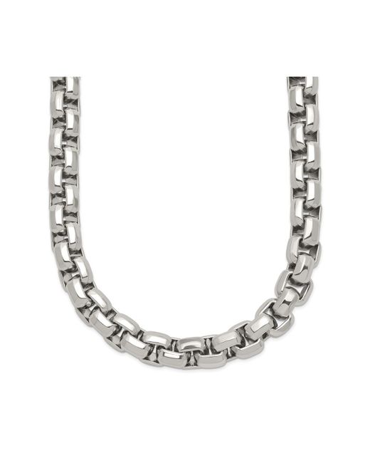 Chisel Polished inch Fancy Rolo Chain Necklace
