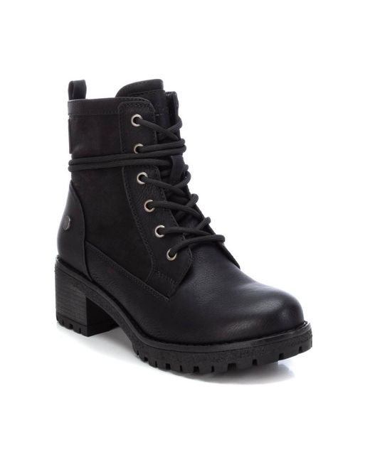 Xti Lace-Up Booties By
