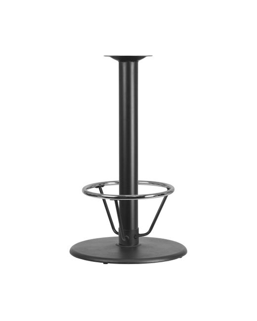 Emma+oliver 24 Round Restaurant Table Base With 4 Dia. Bar Height Column And Foot Ring