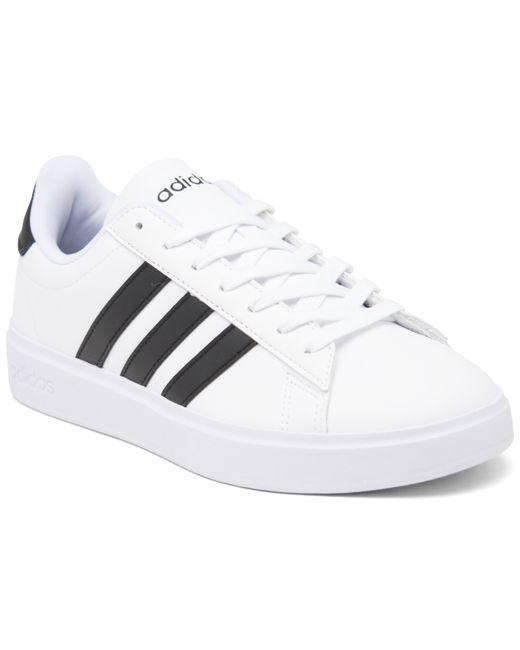 Adidas Grand Court Cloudfoam Lifestyle Comfort Casual Sneakers from Finish Line Core Black