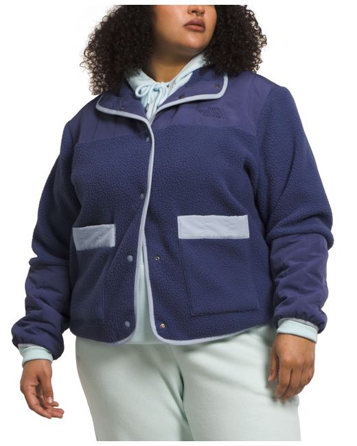 The North Face Plus Cragmont Snap-Front Fleece Jacket dusty Periwinkle