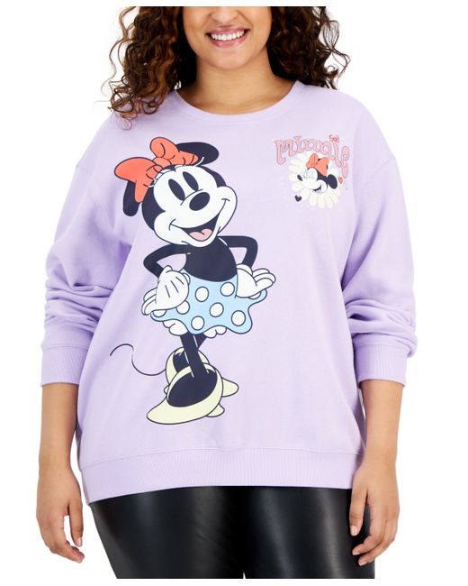 Disney Trendy Plus Minnie Mouse Graphic-Print Sweatshirt