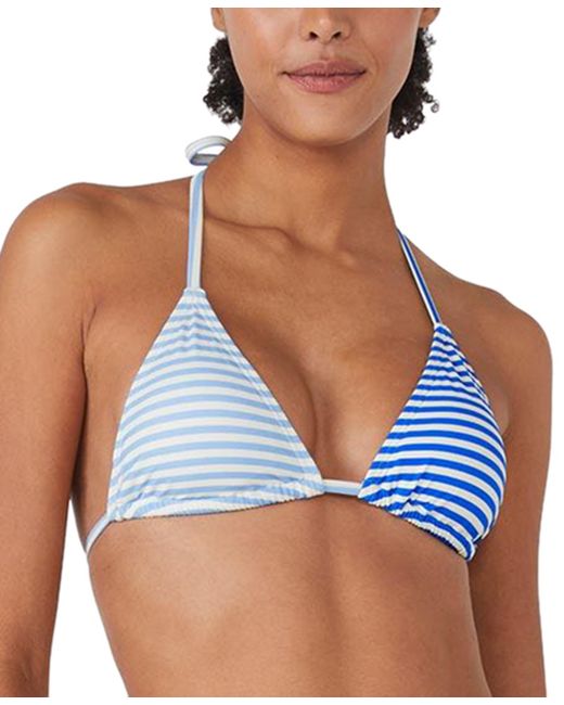 Kate Spade New York Striped Triangle Bikini Top