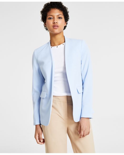 Bar III Collarless Open-Front Blazer Created for
