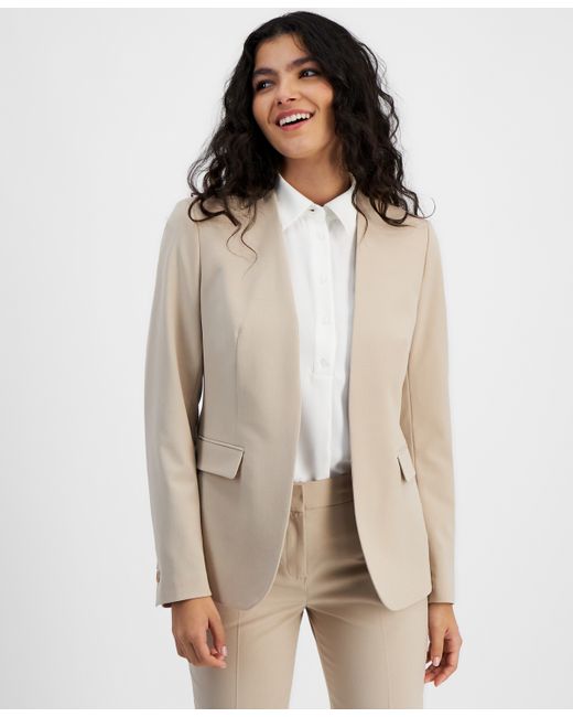 Bar III Collarless Open-Front Blazer Created for