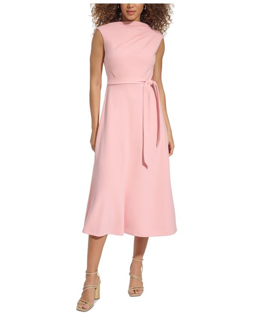 Calvin Klein Sleeveless Belted Midi Dress