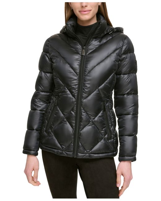 Calvin Klein Shine Hooded Packable Puffer Coat Created for