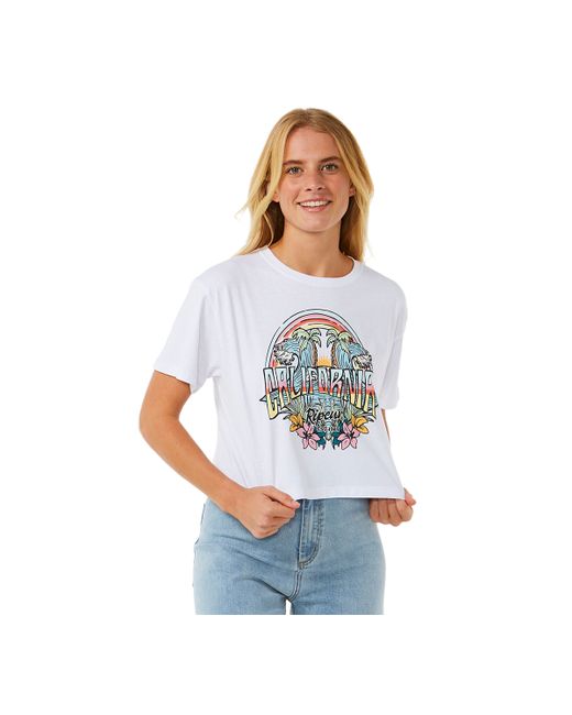 Rip Curl Juniors Block Party Cotton Graphic Tee