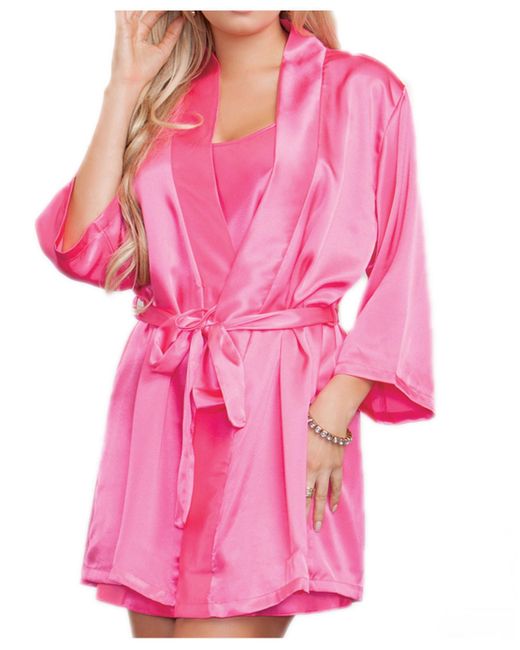 iCollection Ultra Soft Satin Lounge and Poolside Robe