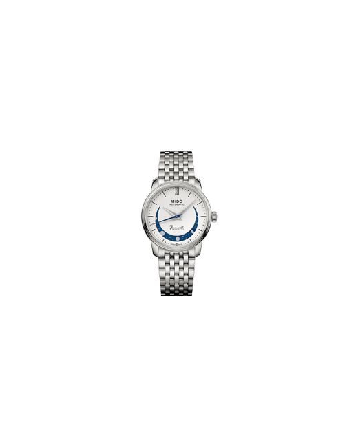 Mido Swiss Automatic Baroncelli Smiling Moon Stainless Steel Bracelet Watch 33mm