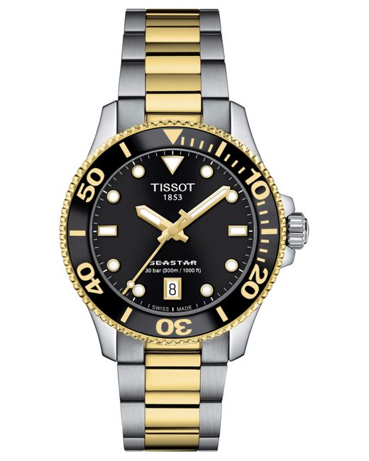 Tissot Swiss Seastar 1000 Two-Tone Stainless Steel Bracelet Watch 36mm