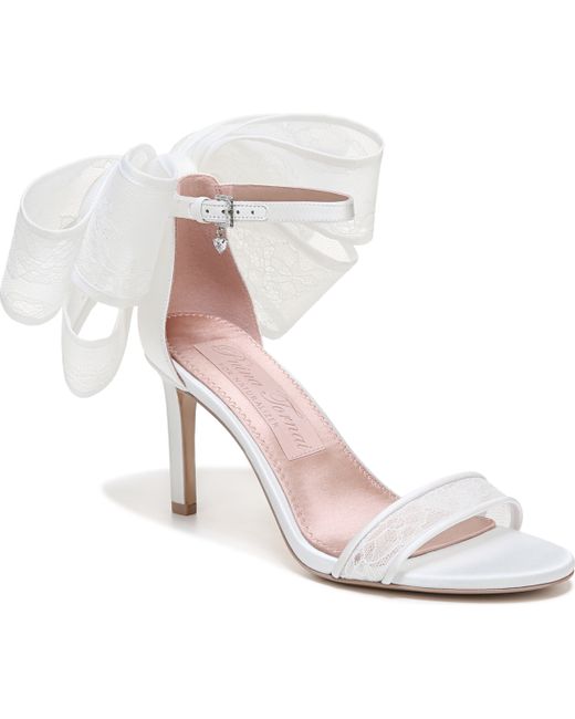 Naturalizer Pnina Tornai for Amour Ankle Strap Bow Sandals Satin