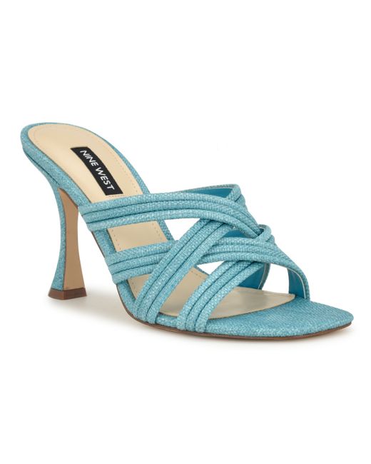 Nine West Tracee Square Toe Strappy Dress Sandals