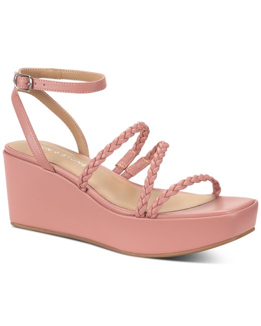 Sun + Stone Alyssaa Ankle-Strap Platform Wedge Sandals Created for