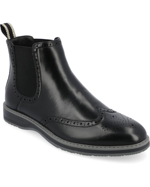 Vance Co. Vance Co. Tru Comfort Foam Wingtip Slip-On Chelsea Boots