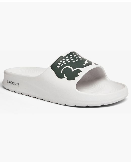 Lacoste Croco 2.0 Slide Sandals Dark Green