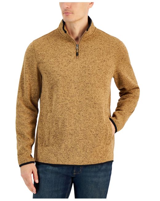 Club Room Quarter-Zip Fleece Sweater Created for