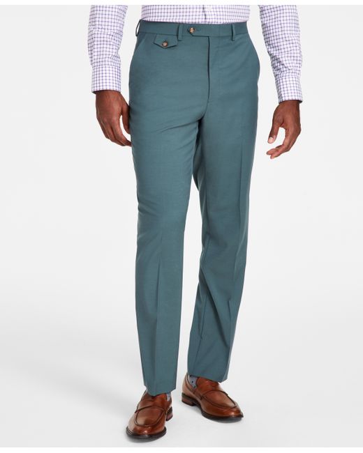 Tayion Collection Classic-Fit Solid Suit Pants