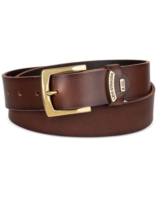 Levi's Gold Buckle Leather Belt