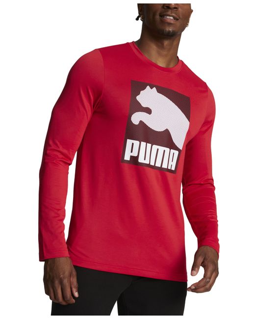 Puma All Regular-Fit Logo Graphic Long-Sleeve T-Shirt