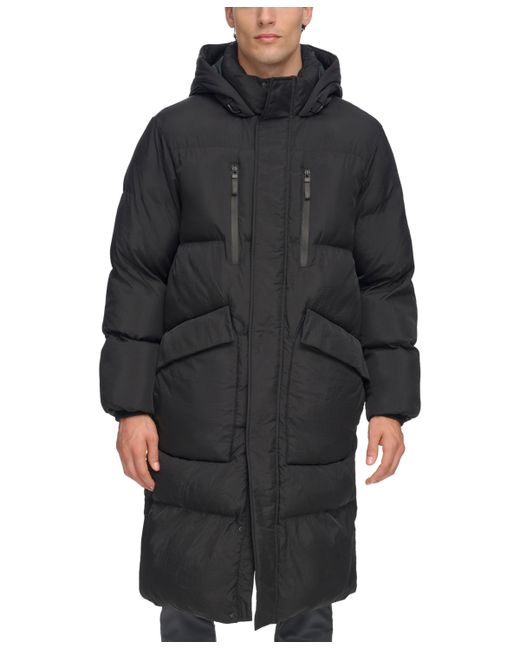 Dkny Quilted Hooded Duffle Parka