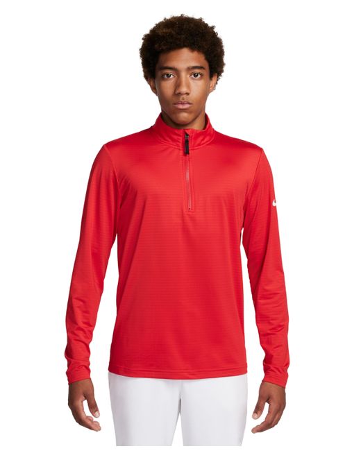 Nike Victory Dri-fit Half-Zip Golf Shirt white/black/white