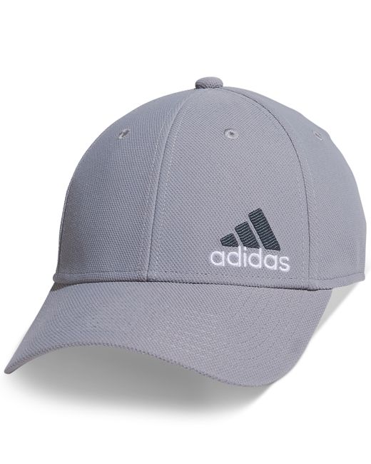 Adidas Release 3 Stretch Fit Logo Embroidered Hat white/preloved Ink Blue