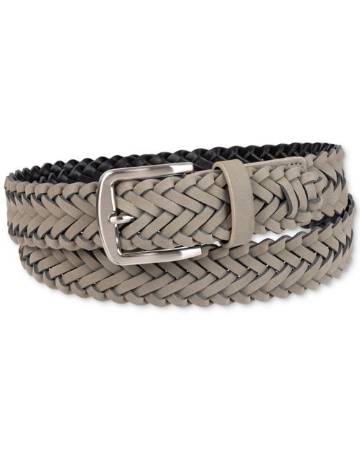 Club Room Faux-Suede Braided Belt Created for