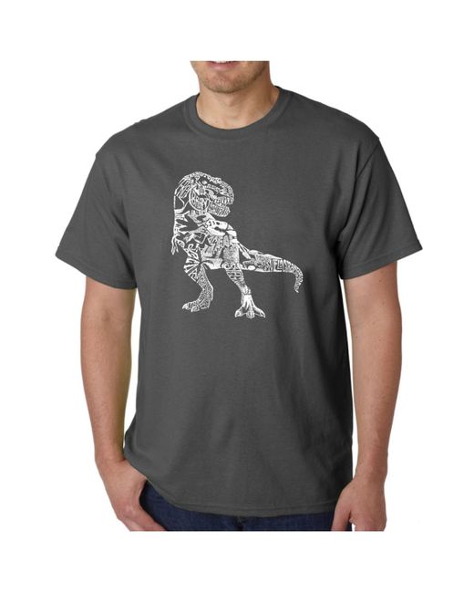 La Pop Art Word Art T-Shirt Dinosaur