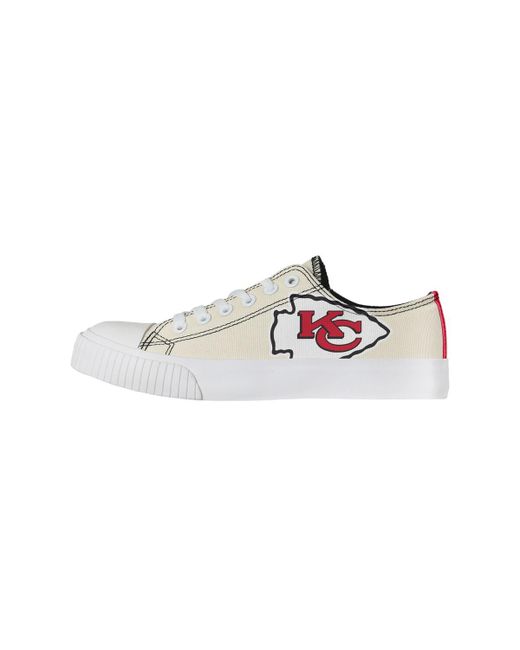 Foco Kansas City Chiefs Low Top Canvas Shoes