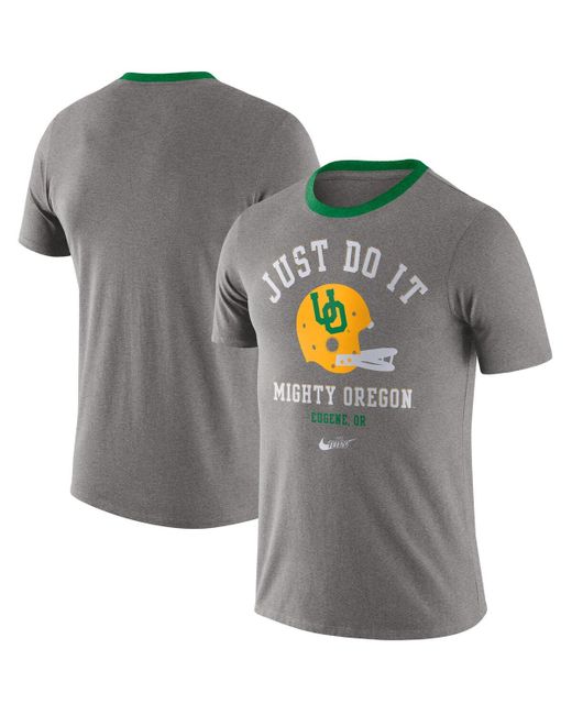 Nike Heathered Oregon Ducks Vault Helmet Tri-Blend T-shirt