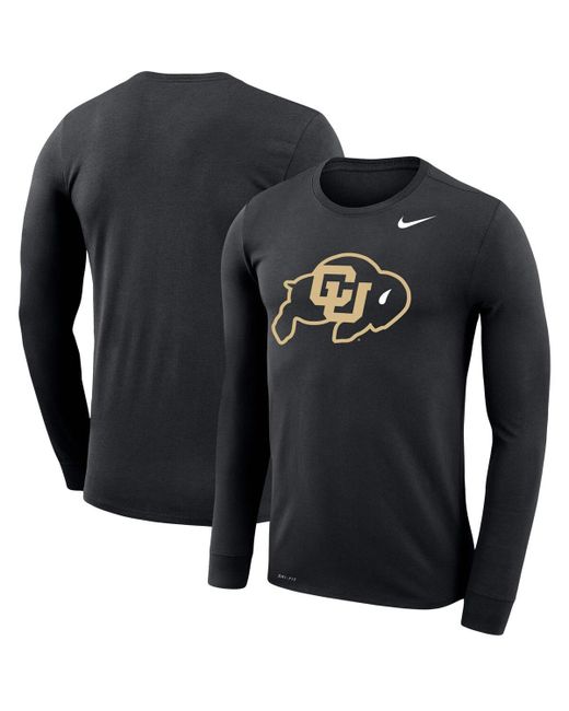 Nike Colorado Buffaloes Big and Tall Primary Logo Legend Performance Long Sleeve T-shirt