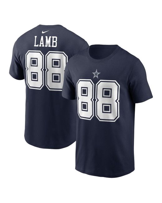 Nike CeeDee Lamb Dallas Cowboys Player Name and Number T-shirt