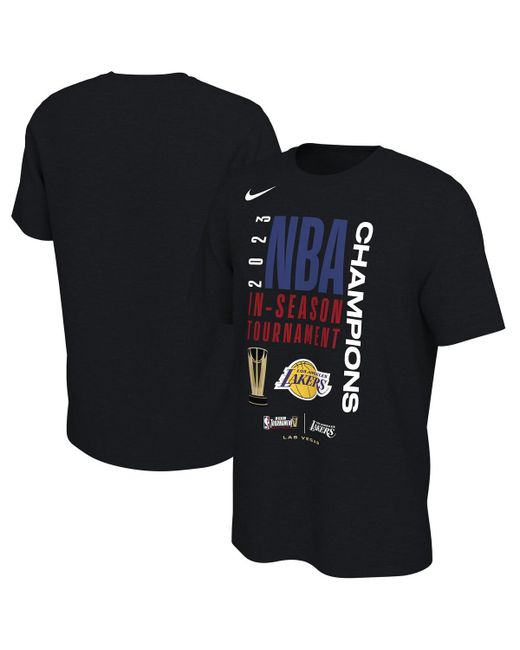 Nike and Los Angeles Lakers 2023 Nba Season Tournament Champions Locker Room T-shirt