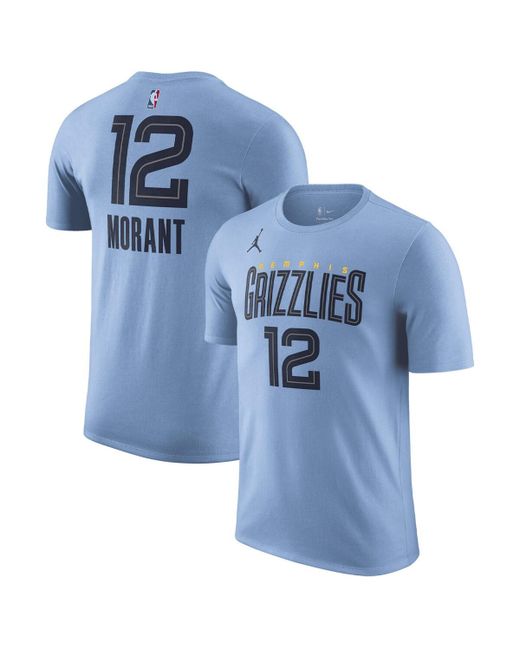 Jordan Ja Morant Memphis Grizzlies 2022/23 Statement Edition Name and Number T-shirt