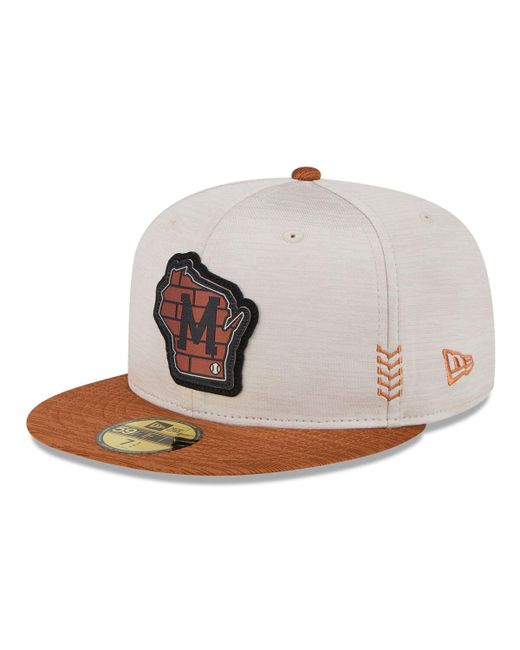 New Era Brown Milwaukee Brewers 2024 Clubhouse 59FIFTY Fitted Hat