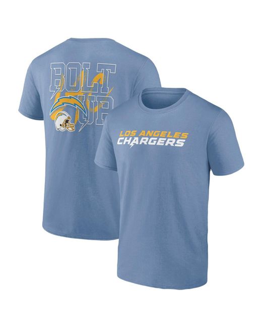 Profile Los Angeles Chargers Big and Tall Two-Sided T-shirt