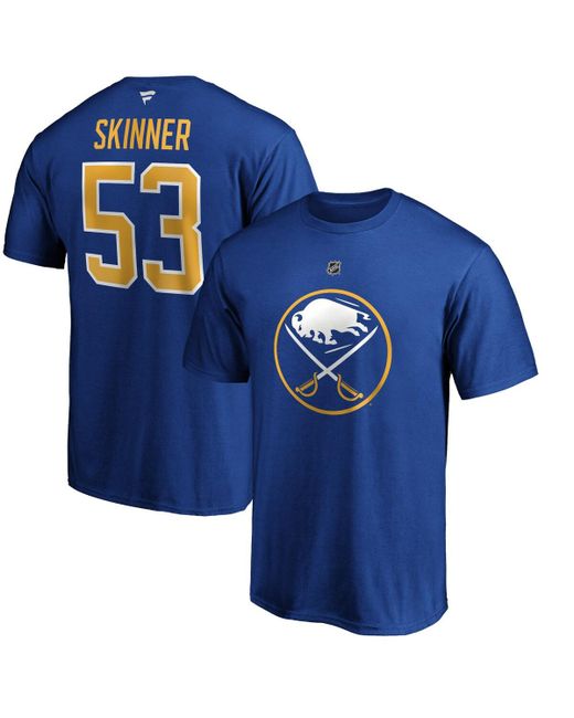 Fanatics Jeff Skinner Buffalo Sabres Authentic Stack Name and Number T-shirt