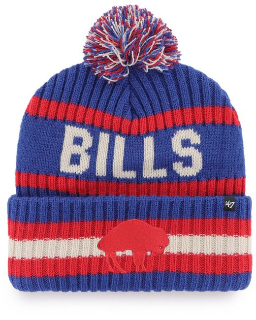 '47 Brand Buffalo Bills Legacy Bering Cuffed Knit Hat with Pom